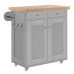 Portland Kitchen Island Grey Portland Kitchen Island Grey