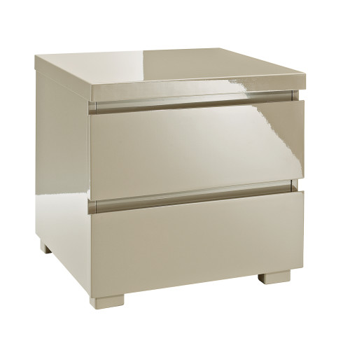 Puro 2 Drawer Bedside Stone
