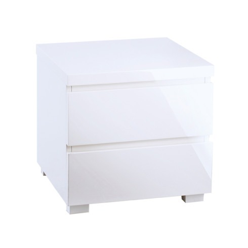 Puro 2 Drawer Bedside White