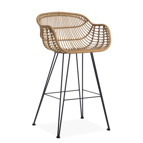 Rafferty Carver Wooden Barstool (Pack Of 2)