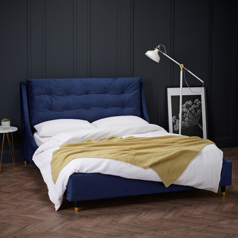 Sloane Blue Double Bed Sloane Blue Double Bed