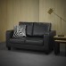 Sofa In A Box Black Faux Leather
