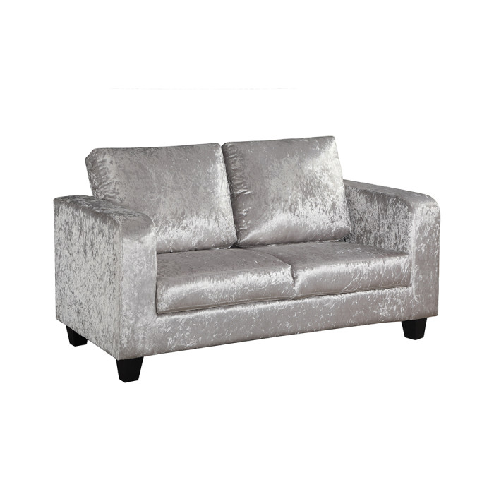 Sofa In A Box Silver Crushed Velvet Sofa In A Box Silver Crushed Velvet