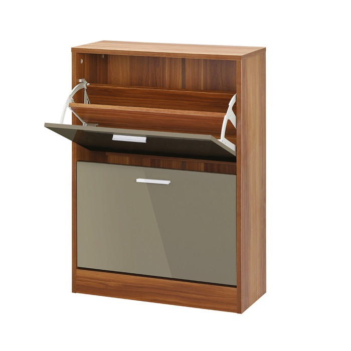 Strand 2 Drawer Shoe Storage Grey Strand 2 Drawer Shoe Storage Grey