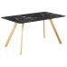 Venice Black Dining Table Marble Effect Venice Black Dining Table Marble Effect