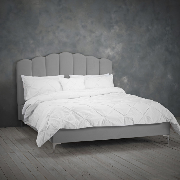 Willow Kingsize Bed Silver Willow Kingsize Bed Silver