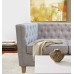 York 2 Seater Sofa Grey
