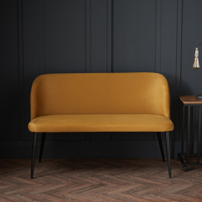 Zara Dining Bench Mustard Zara Dining Bench Mustard
